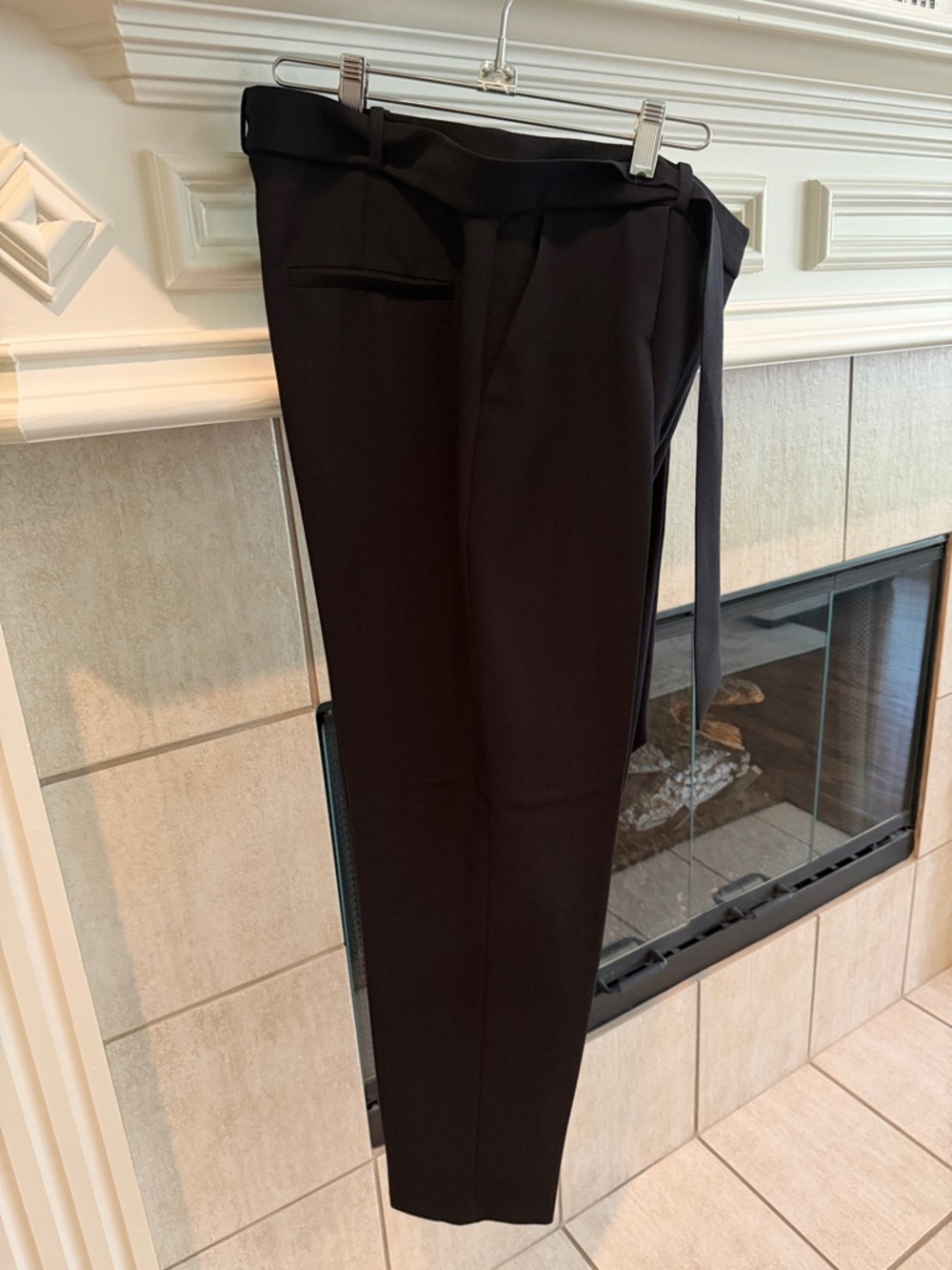 Oasis Black Straight-Leg Trousers